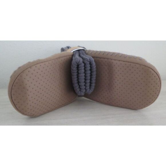 Muk Luks Men's Sz L/XL (11-13) Gray Moose Slip Resistant Slipper Socks - Picture 4 of 4